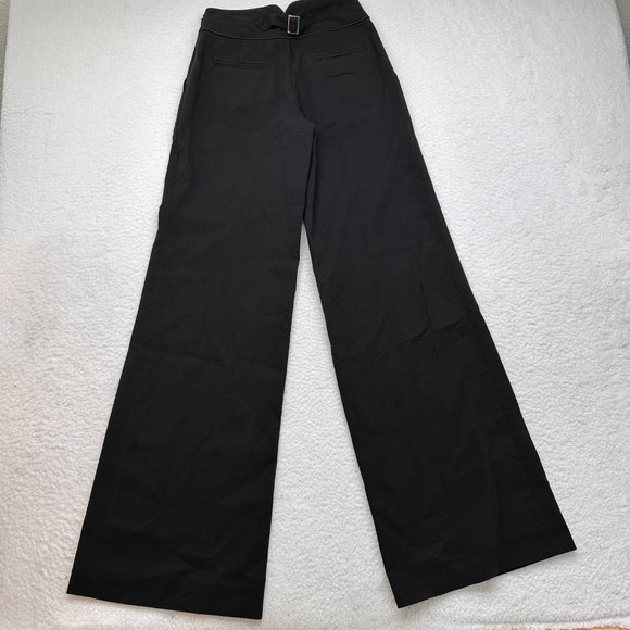 Elevenses | Black Sailor Pants Anthropologie HighWaisted Wide Leg 25 - Picture 2 of 9